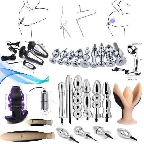pornhint Pornhint Anal Butt Plug Estim Stimulation bdsm Jump Prostate Massager Vibrator Sexy Toys