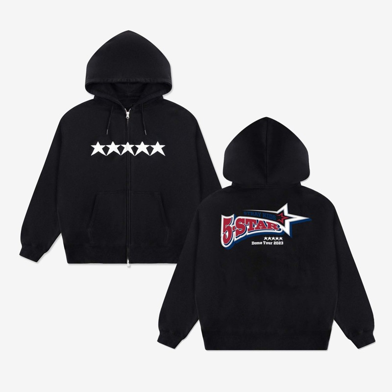 The Champs Stray Kids Black Hooded Oversize Sweatshirt Hoodie - Trendyol