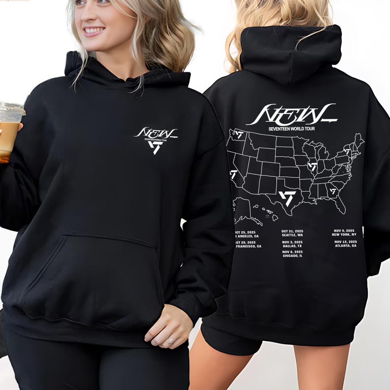 SEVENTEEN World Tour NEW IN US Simple Designed Hoodie
