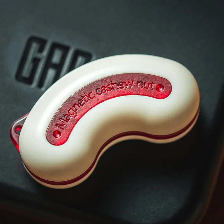 GAO Studio 2.0 Magnetic Cashew Nut Push Slider White Red Decompression Toys Office Magnetic Toys