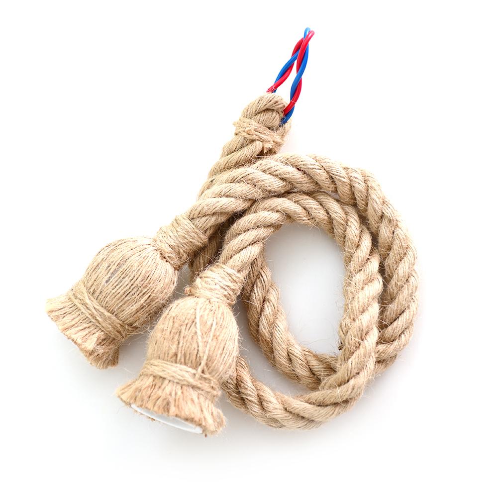 Vintage Hemp Rope Electric Wire Cord for DIY E27 Edison Bulb Pendant Light, 501 Original
Vintage Hemp Rope Electric Wire Cord for DIY E27 Edison Bulb Pendant Light, 501 Original