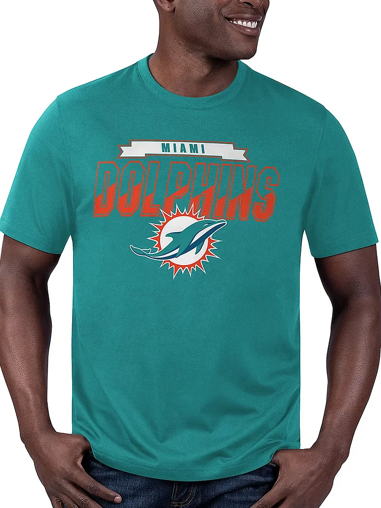 Miami Dolphins  Short Sleeve Antimicrobial T-Shirt
