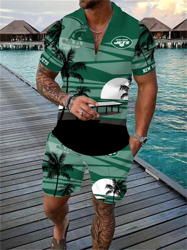 New York Jets
Limited Edition Polo Shirt And Shorts Two-Piece Suits