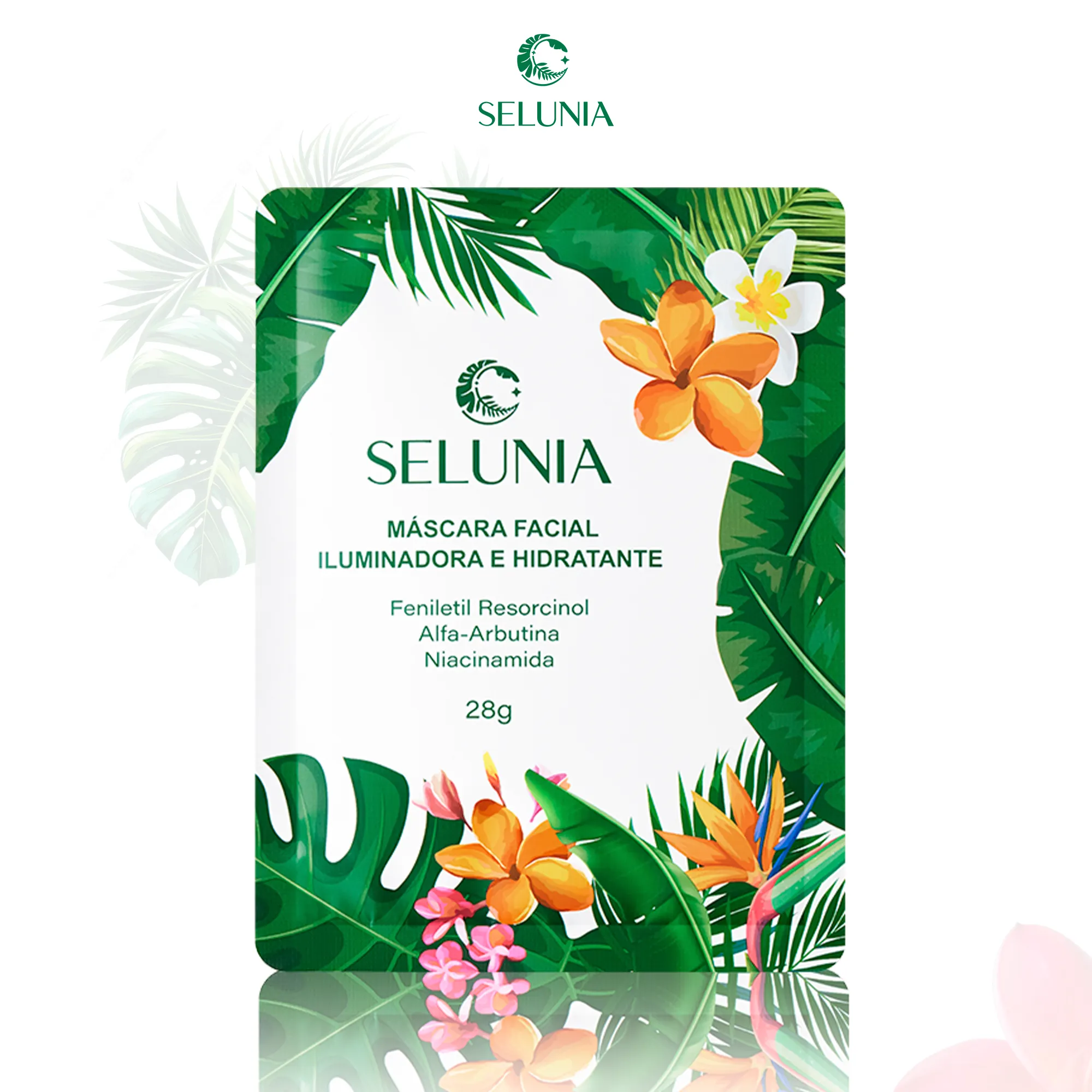 Máscara Facial SELUNIA Iluminadora e Hidratante