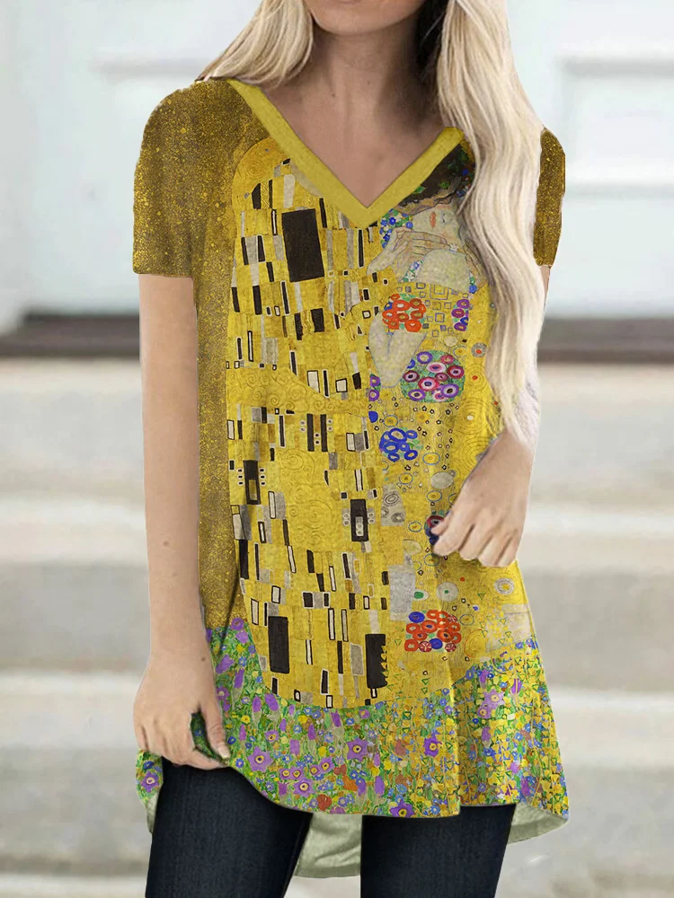 The Kiss V Neck A Line T Shirt