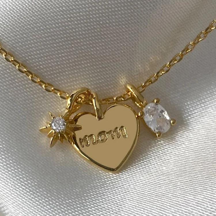 Mother's Day heart necklace