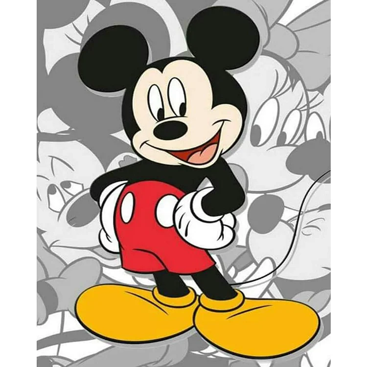 【DIY Brand】Disney Mickey Mouse 11CT Stamped Cross Stitch 40*50CM