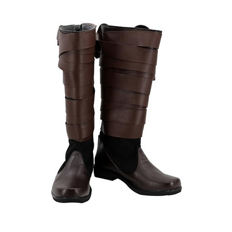 Movie The Last Jedi Luke Skywalker Boots Cosplay Shoes Halloween Props