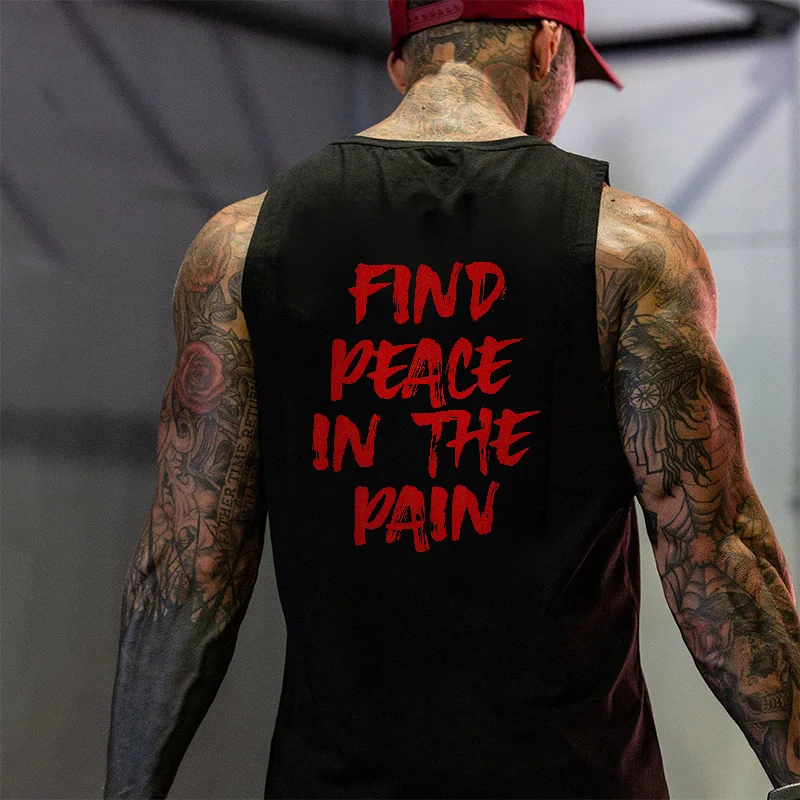 Find Peace In The Pain Printed Men's Vest -  