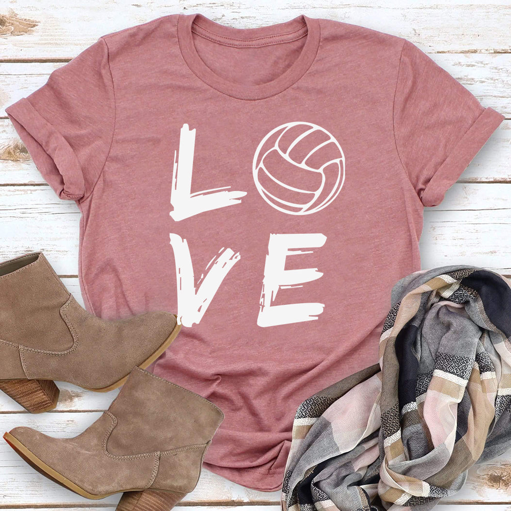 Love Volleyball Classic   T-shirt Tee -03776-Guru-buzz
