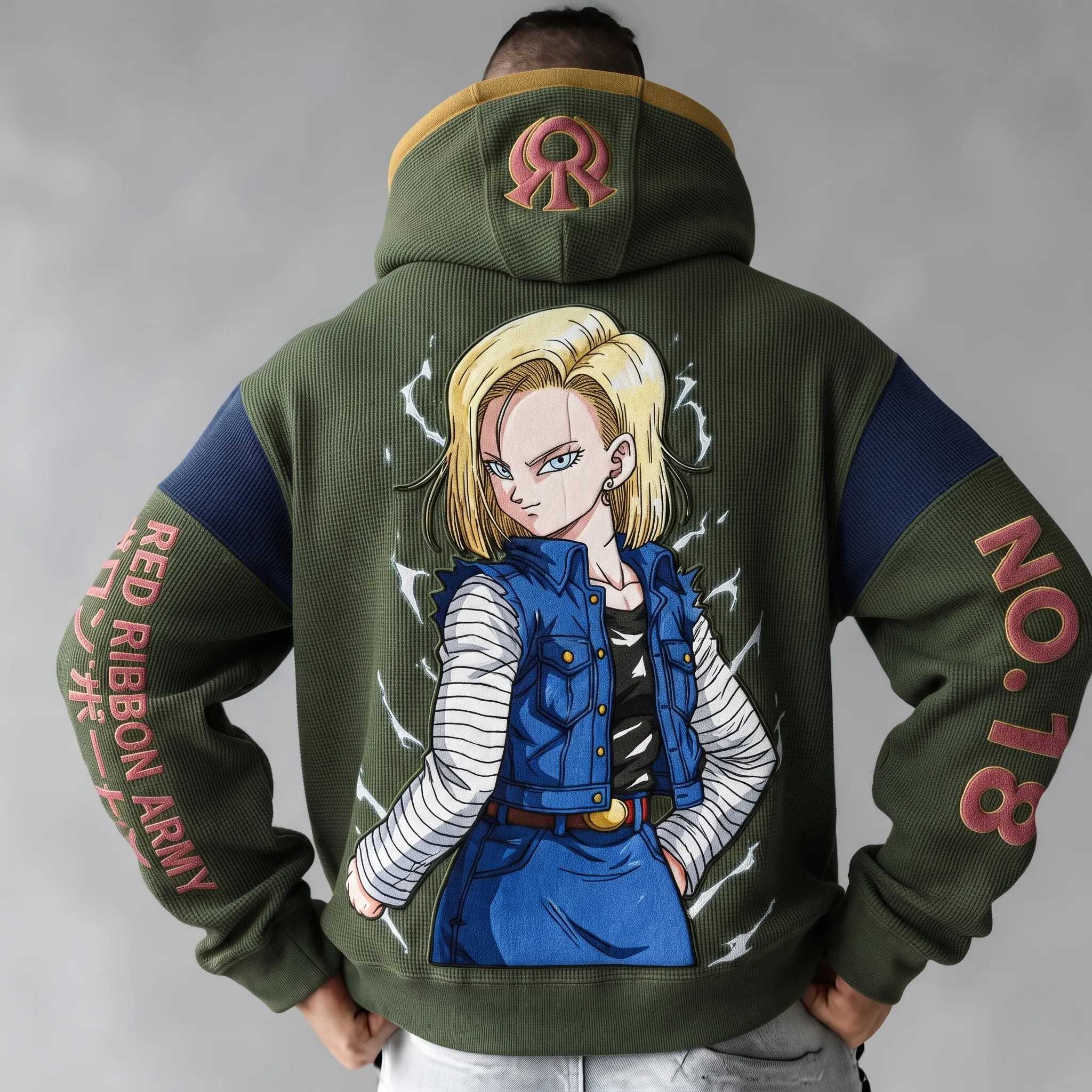 Men's Cartoon Anime Long-Sleeve Hoodie