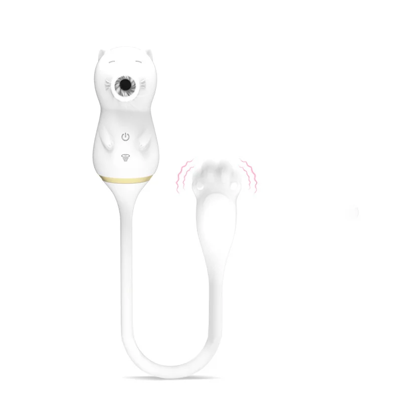 Kitten Wireless Remote Control G-spot Super Power Suck Vibrator White - Rose Toy