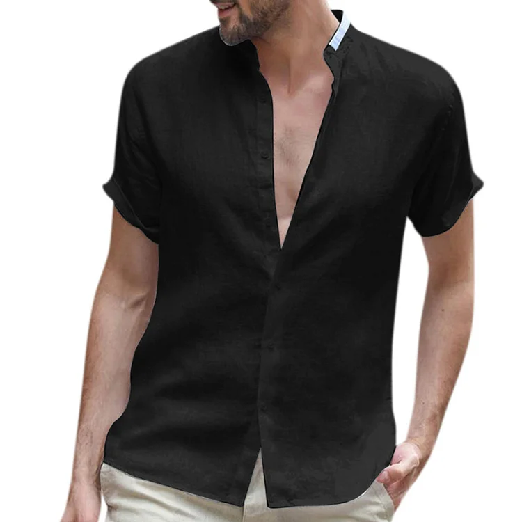 Men'S Simple Casual Short Sleeve Shirt