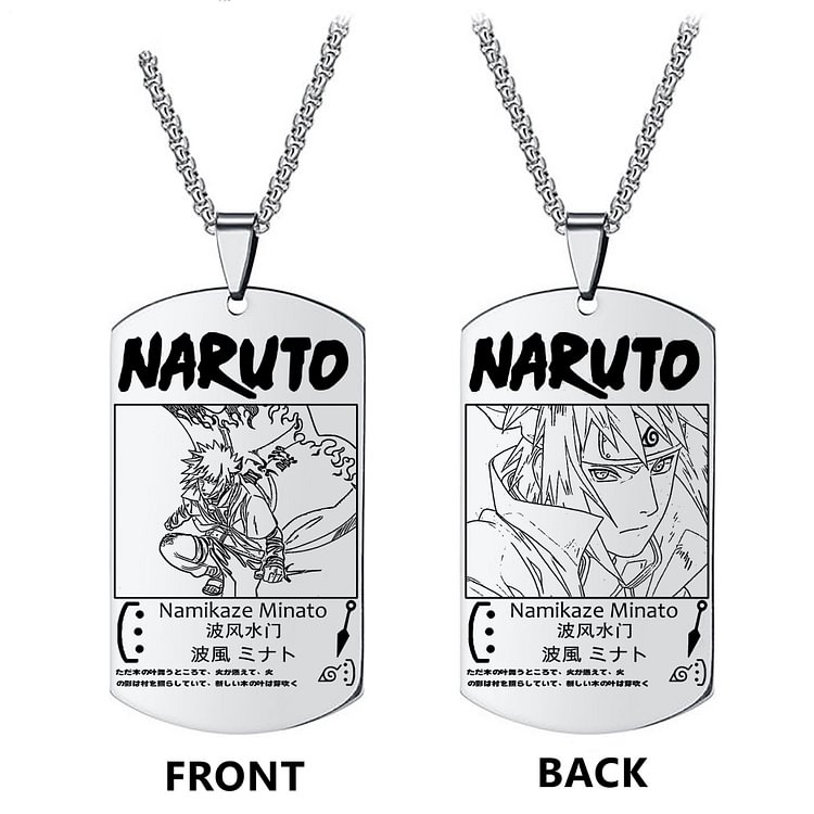 Naruto Namikaze Minato Anime Merch Necklace weebmemes