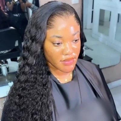M-Shaped Hairline Deep Wave 13x6 Frontal Wig Lagos Hairline Wigs