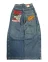 Bjmingjian Y2K Baggy Jeans Men's American Retro Embroidery High Quality Jeans Goth Trend Hip Hop Harajuku Wide Leg Pants Streetwear Pants