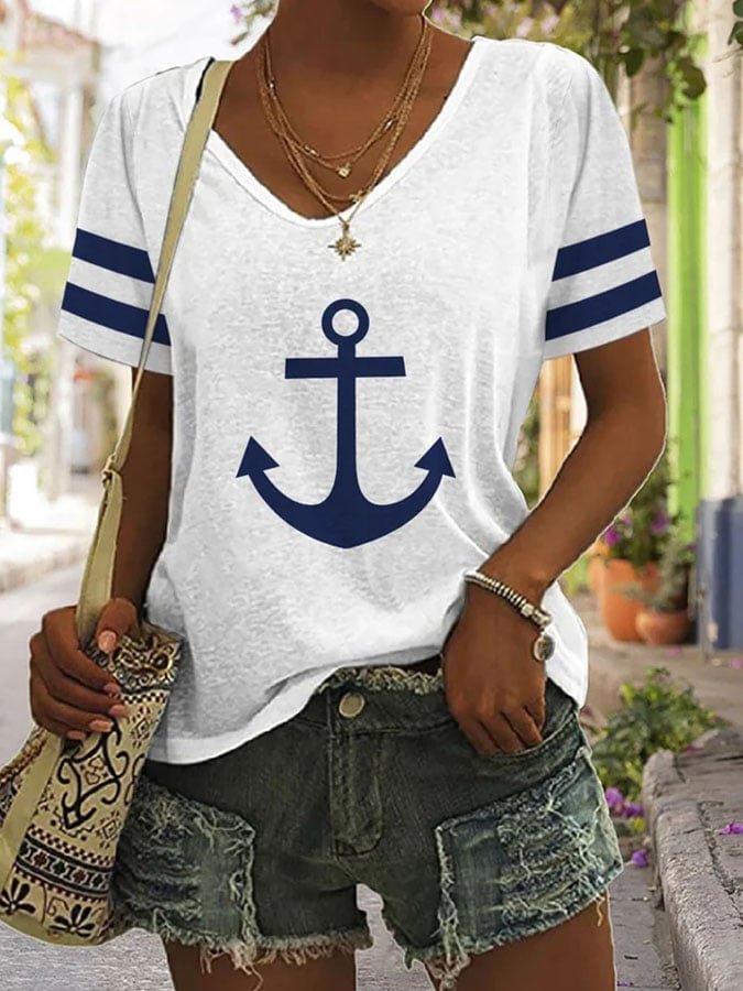 Casual Printed Short Sleeve T-Shirt