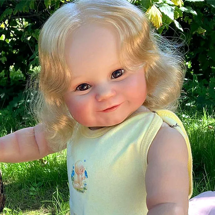  [Heartbeat💖 & Sound🔊] Reborn Baby Dolls 20" Real Lifelike Cute Chubby Reborn Girl Toddler Dabbiy Weighted Poseable Baby Doll - Reborndollsshop®-Reborndollsshop®