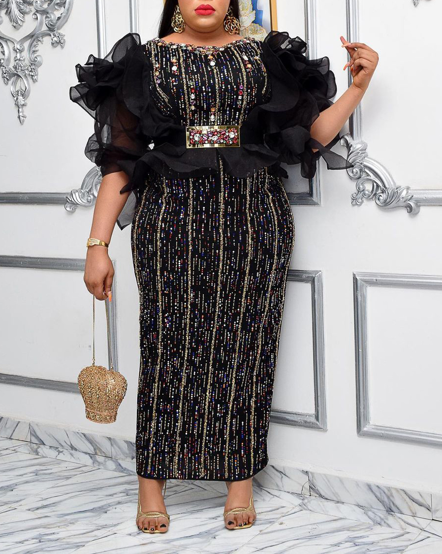 Versatile Elegant Print Women's Dress