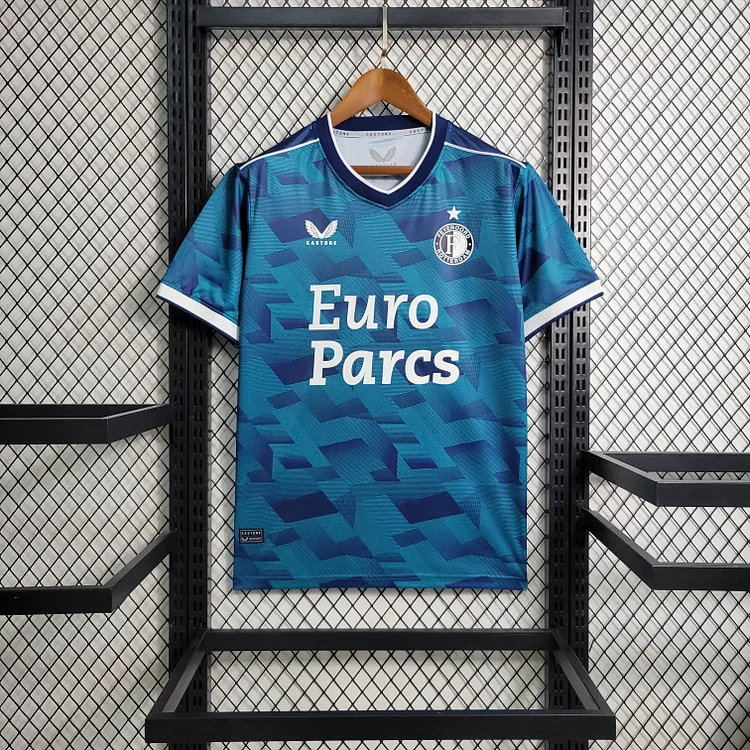 Feyenoord Rotterdam Away Shirt Kit 2023-2024 - Blue