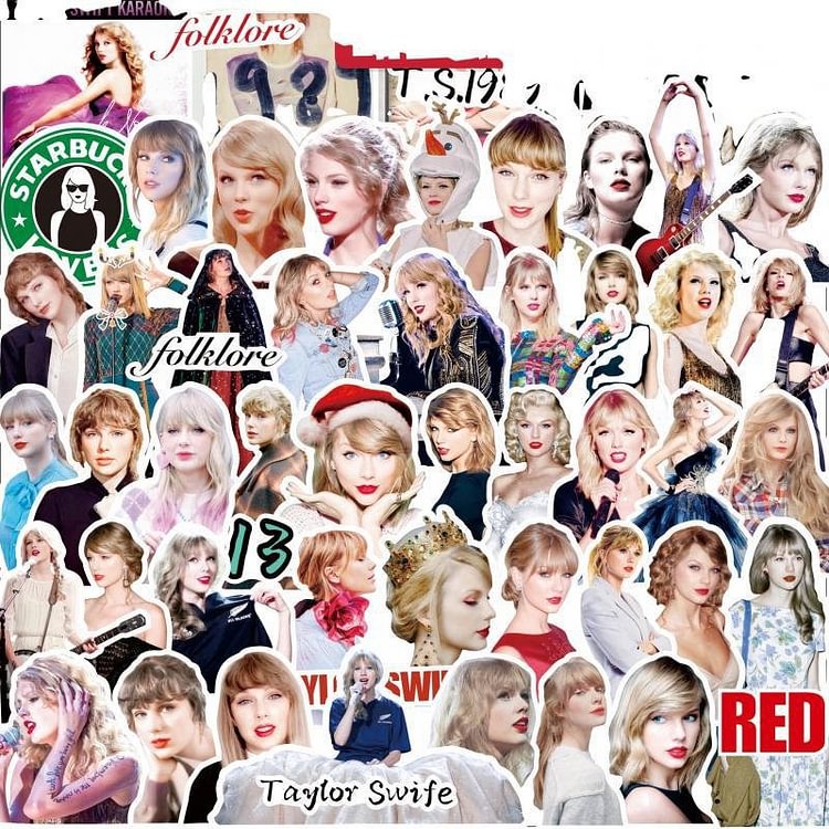 Taylor Swift folklore inspired Stickers Pack of 50