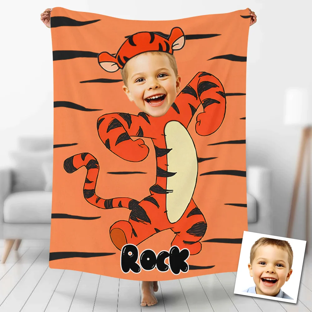 Custom Blankets Personalized Pooh Bear Tigger Blankets