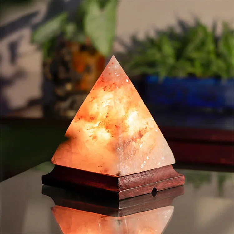 Fascinating Pyramid Himalayan Pink Salt Lamp