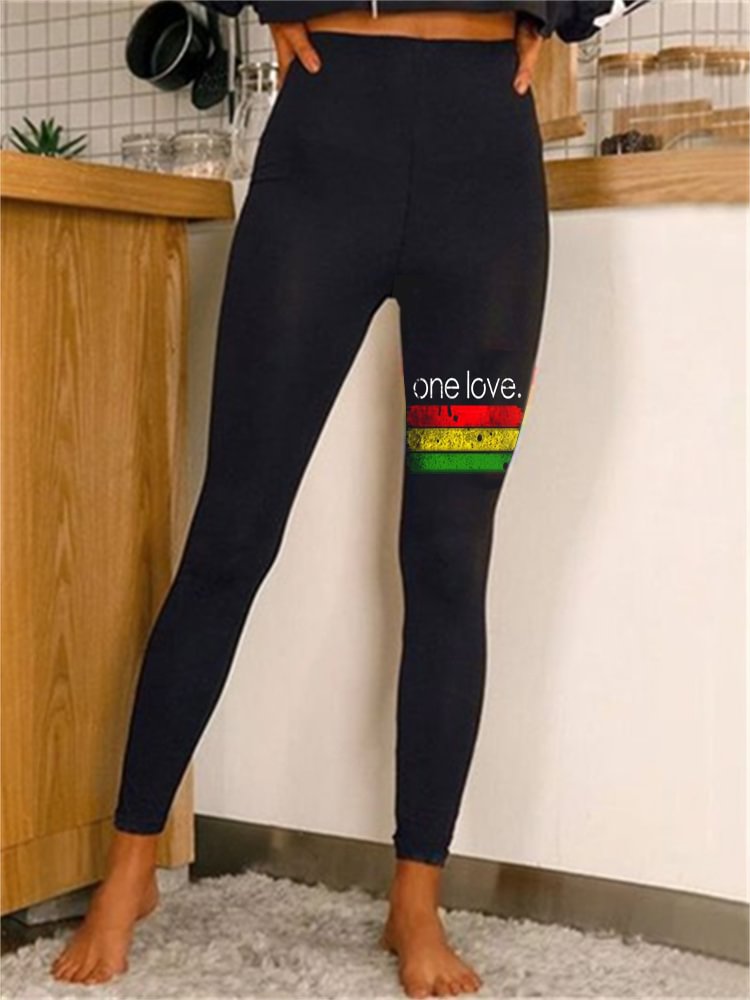 Black Pride One Love Stretchy Leggings