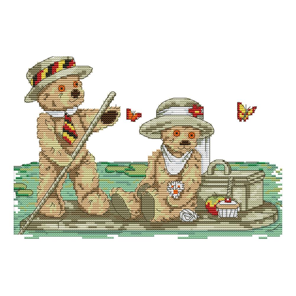 Little Bear\ S Romantic Journey - 14CT Stamped Cross Stitch - 30*21cm, 501 Original
Little Bear\ S Romantic Journey - 14CT Stamped Cross Stitch - 30*21cm, 501 Original