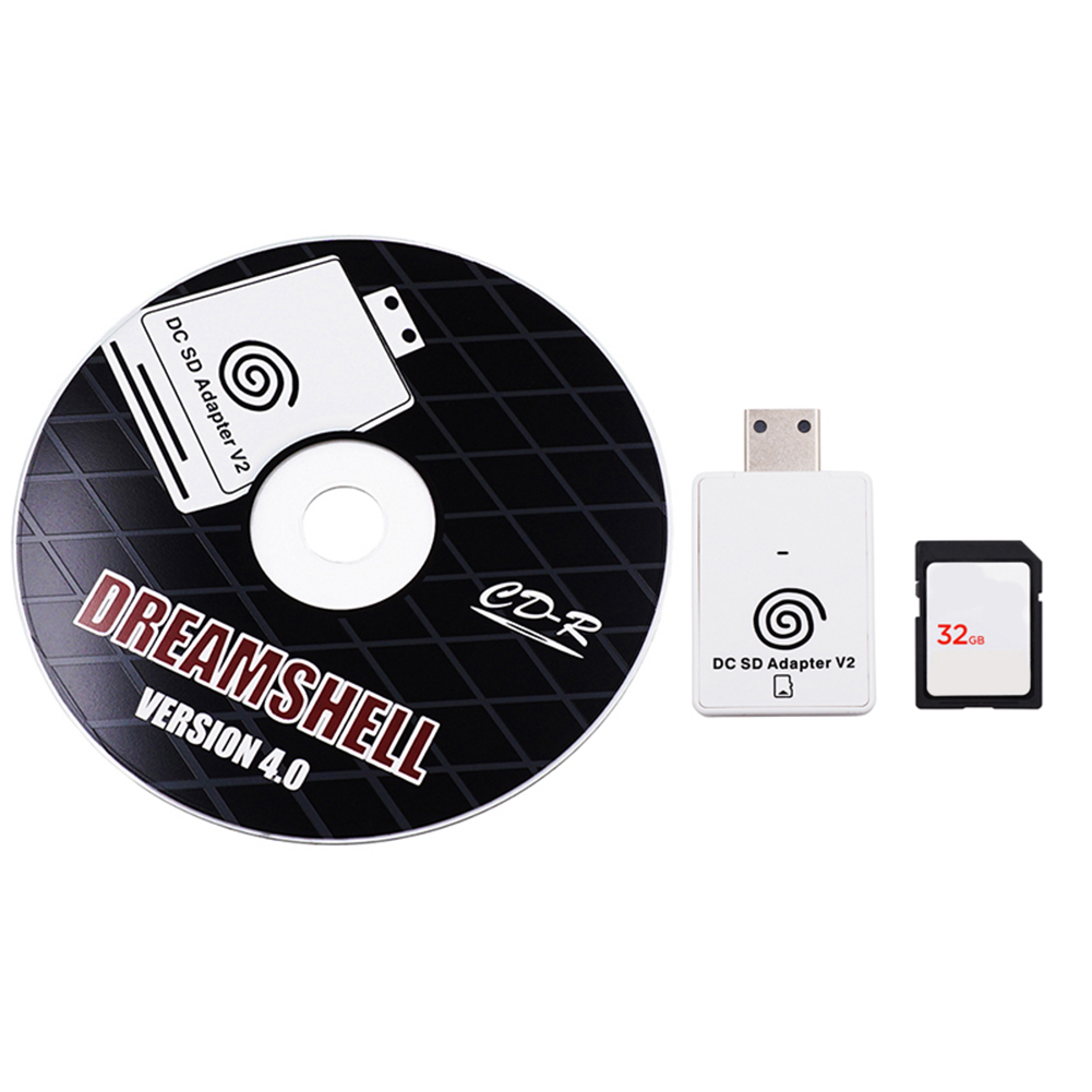 TF Memory Card Reader for Sega Dreamcast+CD with DreamShell Boot Loader Set, 501 Original
TF Memory Card Reader for Sega Dreamcast+CD with DreamShell Boot Loader Set, 501 Original
