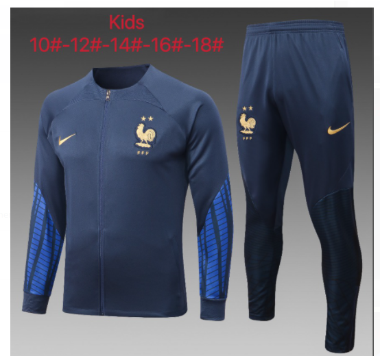 2022 france blue jacket sportswear