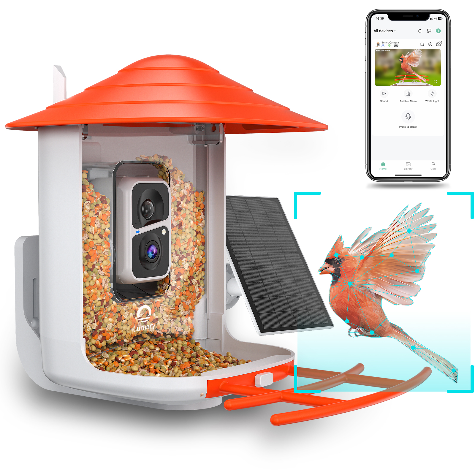 Lumary Smart Bird Feeder with Camera (Model B)