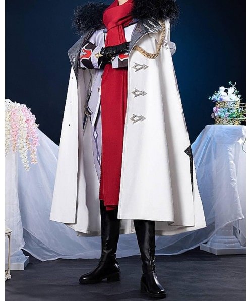 Genshin Impact Eleven Fatui Harbingers Regrator / The Knave / Marionette / Childe / The Doctor / Damselette / Capitano / The Jester / The Rooster Coat Cosplay Costume HW46