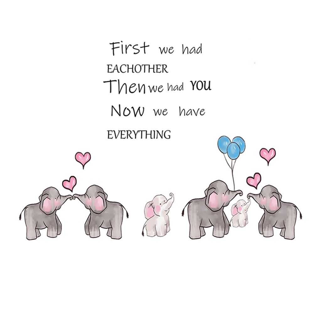 Elephant Love Balloon Mural Wall Stickers Room Home Diy Pvc Decal Wallpaper, 501 Original
Elephant Love Balloon Mural Wall Stickers Room Home Diy Pvc Decal Wallpaper, 501 Original