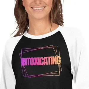 pornhint Pornhint Tropical Punch Intoxicating 3/4 sleeve raglan shirt