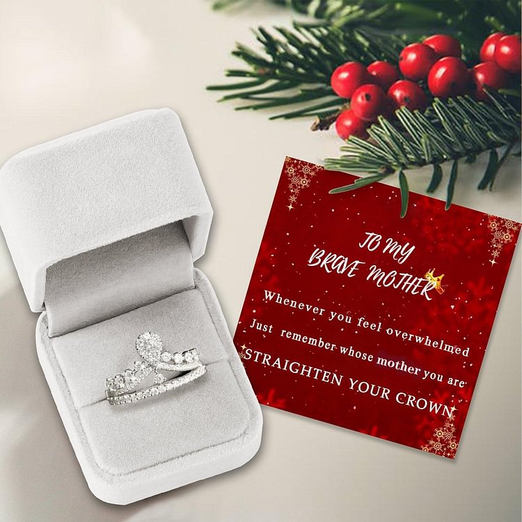 For Daughter Straighten Your Crown Ring