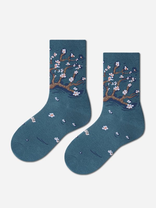 Artwishers Oil Painting Casual Socks