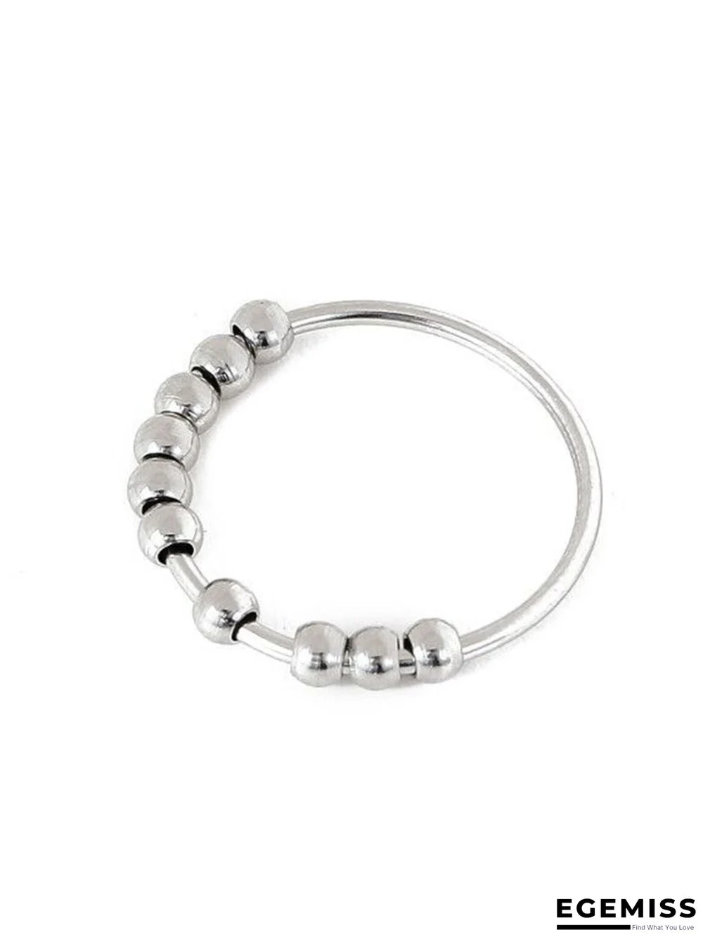 Stainless Steel Bead Stress Anxiety Relief Ring | EGEMISS