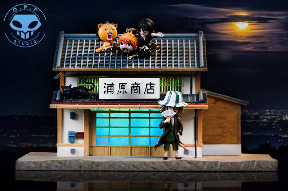 Urahara Shop with LED Bleach Resin Statue OPPS Studios [In Stock]