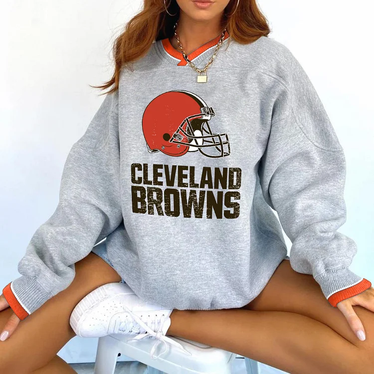 Cleveland Browns V-neck Pullover Sweatshirt