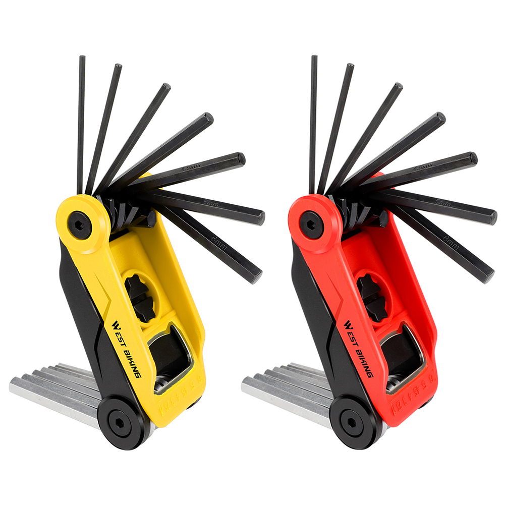 WEST BIKING Bicycle Tire Repair Folding Tool with Wrench Opener Tire Lever, Yellow, 501 Original
WEST BIKING Bicycle Tire Repair Folding Tool with Wrench Opener Tire Lever, Yellow, 501 Original