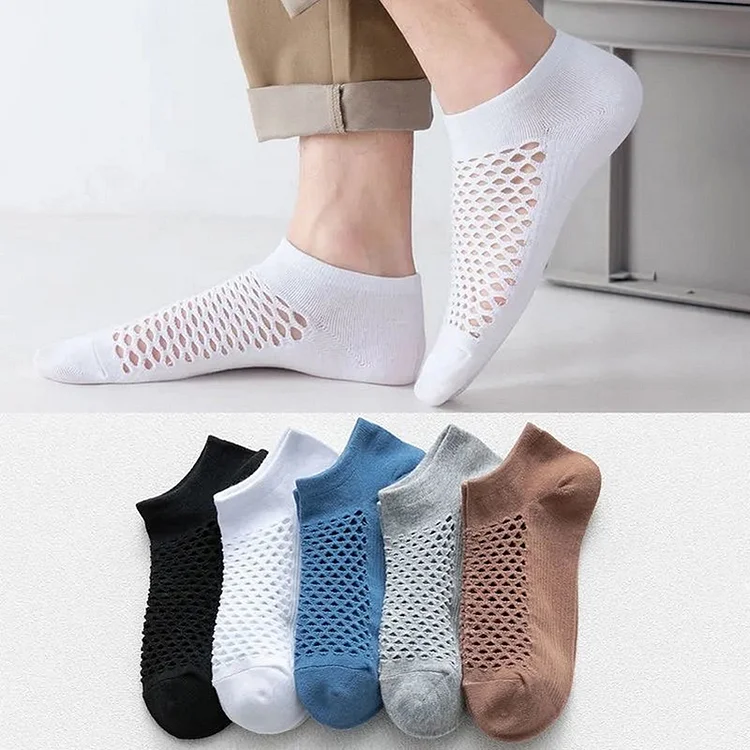 Men's Casual Hollow Out Shallow Thin Cave Socks
