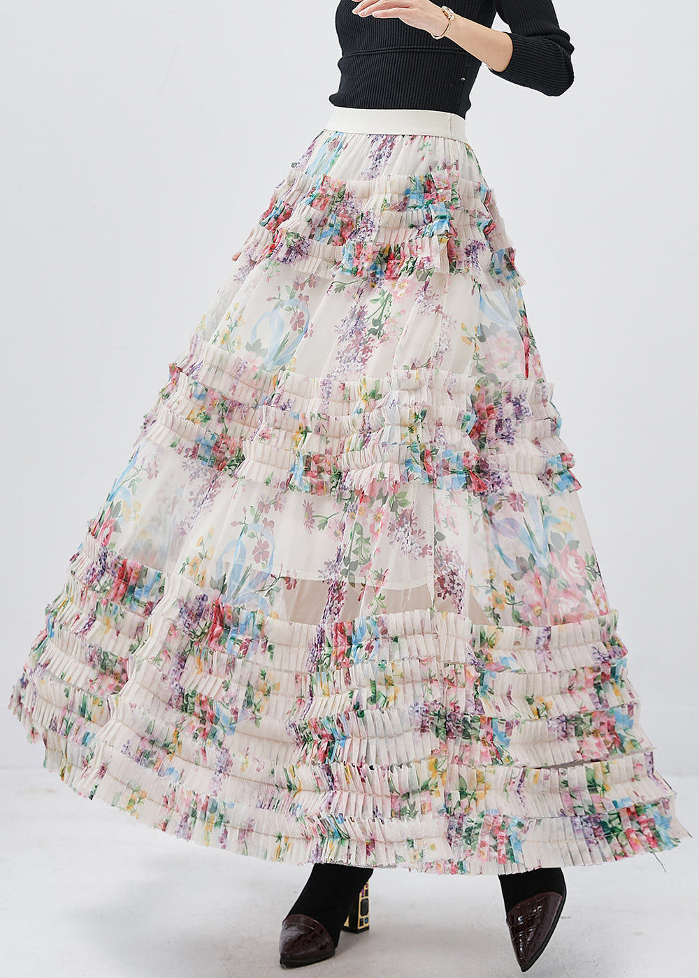 White Tulle Skirt main image 1