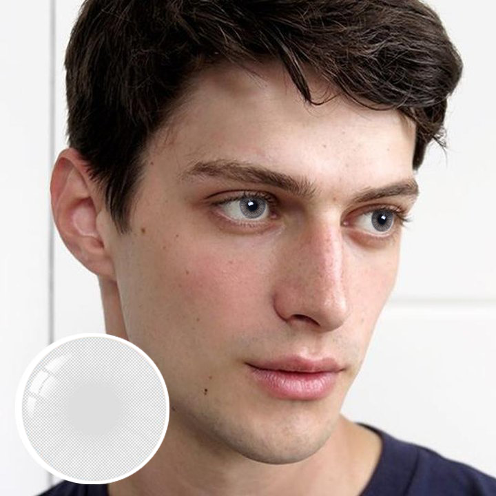Men's Hidrocor Icy Gray Colored Contacts