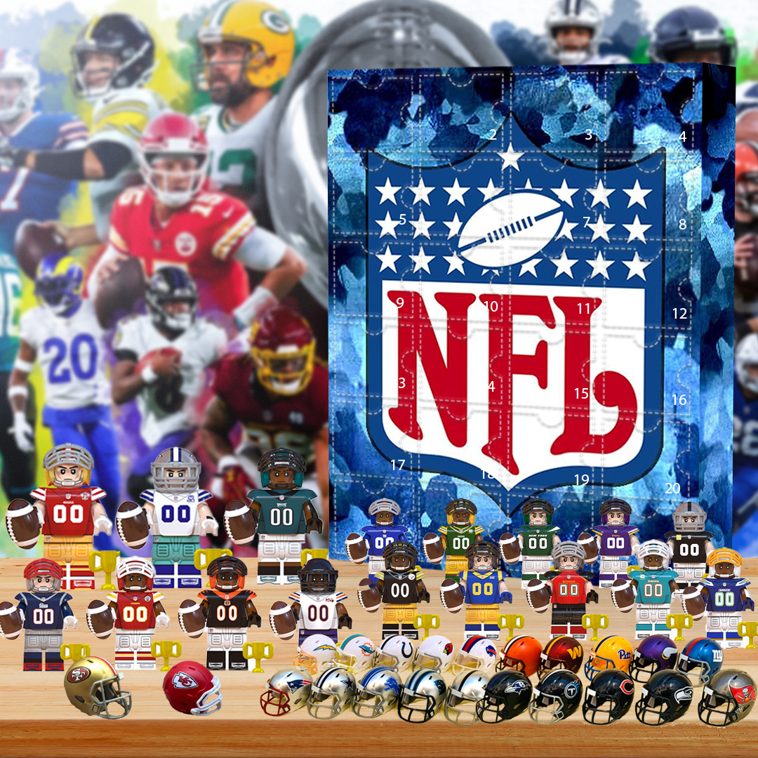 NFL Advent Calendar The One With 24 Little Doors