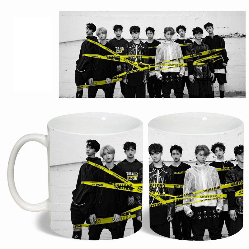 BTS Coffee Mugs A.R.M.Y Heat Sensitive Color Changing Cup,12 oz Black and  White New Arrival - BTS Official Merch