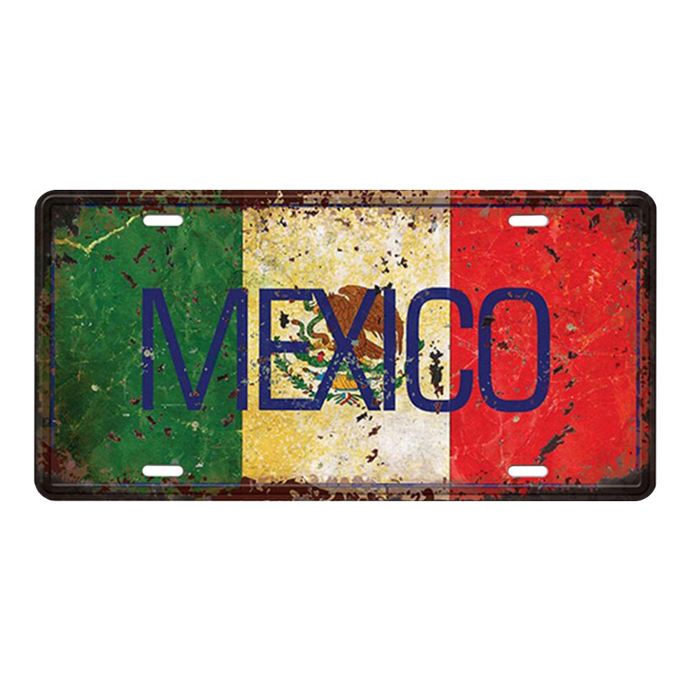 National Flag Car License (6*12Inch)