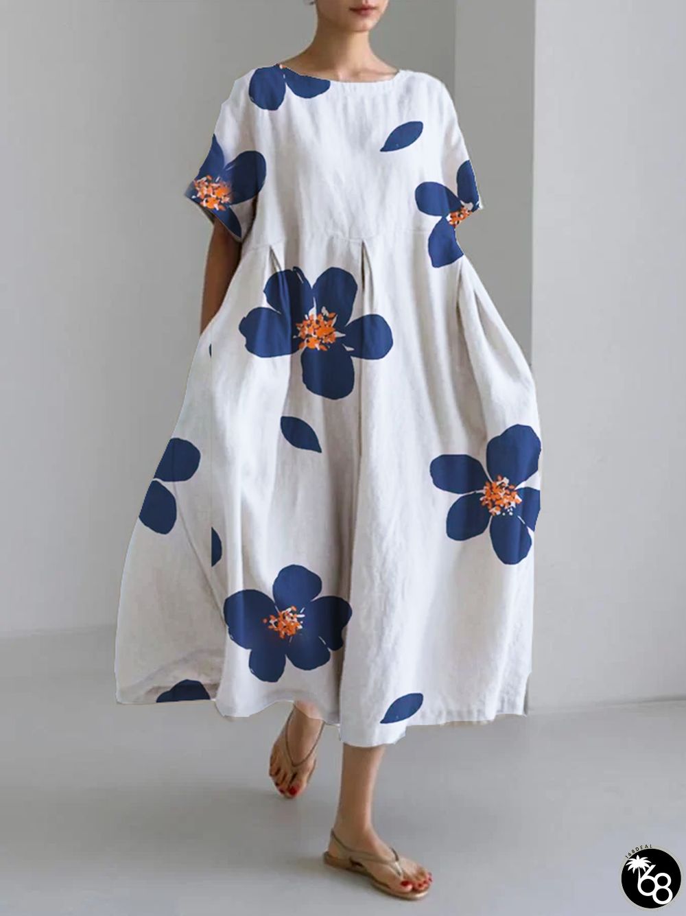 Women's printed loose casual dress | 168DEAL