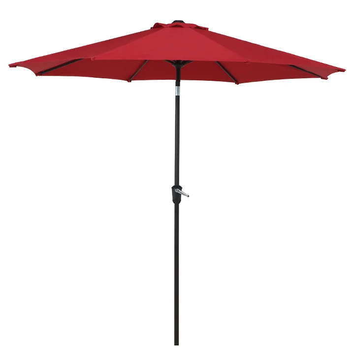GRAND PATIO 9 FT Patio Umbrella with Auto Crank and Push Button Tilt 