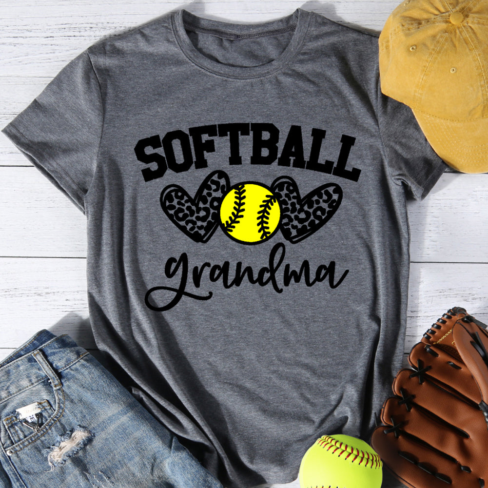 Softball Grandma T-shirt Tee -013370-Guru-buzz